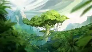 Rayman Origins 100% [1] Intro, Jebberish Jungle Stage 1: It's a Jungle Out There... (HD)