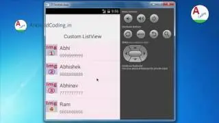 Android custom listview tutorial
