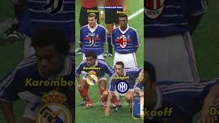 France squad vs Brazil Final World Cup 1998🔥Clubs❤️#footballshorts #worldcup #zidane