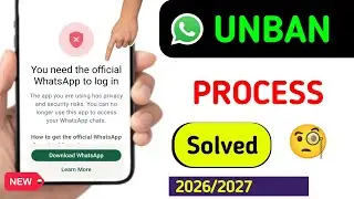 You need the official Whatsapp to log in Problem New 2025 || How to Fix Whatsapp Login Problem 2025