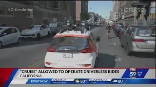 Company allowed to operate driverless taxi rides in California