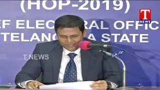 EC CEO Rajat Kumar Press Meet | Hyderabad | T News Telugu