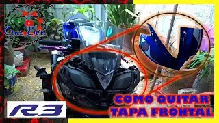 🔧Yamaha R3🏍️ COMO QUITAR EL PLASTICO FRONTAL🛠️ *paso a paso*
