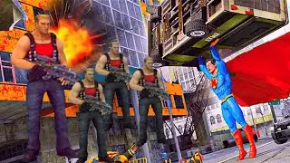 Amazing Flying Superman Vegas City Rescue Mission Walkthrough | New Superhero City Crime Battle
