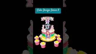 Teenager🎂#cakedecorating #teenagegirlcake #13birthdaycake #cakedesign #trending #viral #customcakes