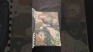 Spooky art journaling #halloween #journaling #junkjournal #spookycrafts #artjournal