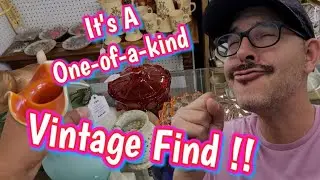 The Vintage Glass Just Keeps Getting Better - One-Of-A-Kind Find - Shop With Me Vintage & Antiques