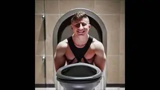 MJF Maxwell Jacob Friedman AEW Champion Toilet (Adobe Enhanced Theme)