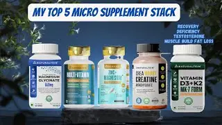 My Top 5 micro supplement stack !!! Multivitamin , zma , magnesium, vitamin d , creaboost !!!