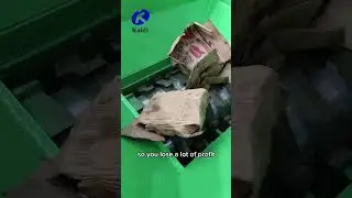 Cardboard box double shaft shredder#shredder #machine #recycling #cardboard