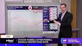 Nasdaq leads market declines, British pound loses value against U.S. dollar