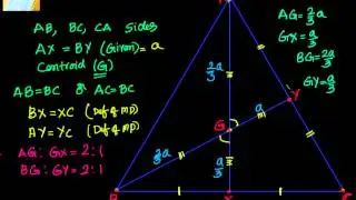 Geometry: Medians: If two medians are equal then it is an isosceles triangle