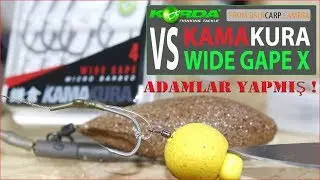 *** CARP FISHING HOOKS - KORDA WIDEGAPE X vs KAMAKURA ***