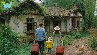 Leaving the city behind, the family rebuilt a ruined hillside house into their new home