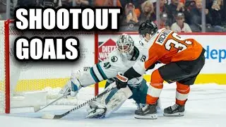 Every Matvei Michkov Shootout Goal from Rookie Season