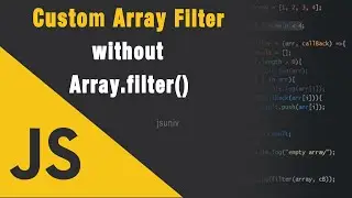 JavaScript Interview Question - Array custom filter function - JSUniv
