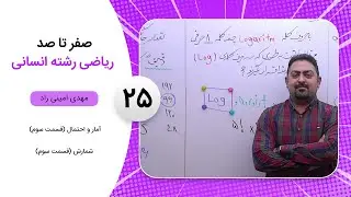 فیلم جلسه 25 - آمار و احتمال (قسمت سوم)، شمارش (قسمت سوم)