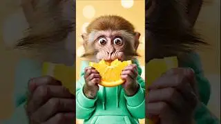 What Happens When a Monkey Tries Orange? 🍊🙉😍