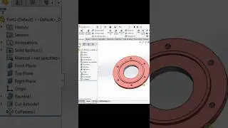 Bearing Cover Plate ||Solidworks 💥🔥 #solidworks #design #3d #cadcamdesigncenter