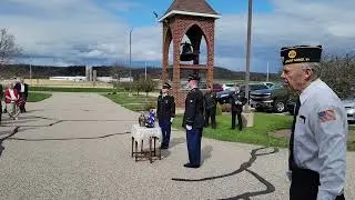 Chuck Cobb military honors April 22, 2023. ~ John Berryman Photographer
