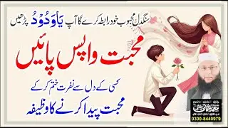 Mohabbat Wapis Pane Ka Wazifa | Ya Wadood Ka Amal | Nafrat Door, Pyar Wapas | Hafiz Muhammad Usman