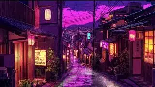 Rainy Alley Lo-Fi 🌧️ Cozy Japanese Night Vibes ✨ 1980s Nostalgic Beats to Study & Relax ☕