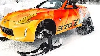 One Off Nissan 370Zki Snowmobile Driving Video 2018 DOMINATOR Tracks American Track Truck CARJAM