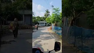 Biking Through a Village Road | Nature and Daily Life Around 4k 🇧🇩 #short