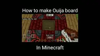 Ouija board in minecraft 😱#shorts #minecraft