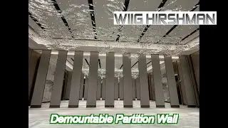 customizable demountable partition wall fireproof function sound insulation 35-45db for commercial
