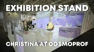 Custom Exhibition Stand Builder in Bologna | Christina Cosmetics at Cosmoprof 2025