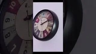 Amazon Brand - Solimo 12-inch Plastic & Glass Wall Clock - Classic Roulette Unboxing #shorts #solimo