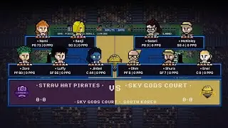 OPBL DAY 1 GAME 7 &ndash; Straw Hat Pirates (0 - 0) vs Sky Gods Court (0 - 0) - Hoop Land