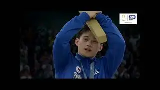 Carlos Yulo GOLD finals MEN'S GYMNASTICS floor exercise PARIS 2024 AWARDING CEREMONY