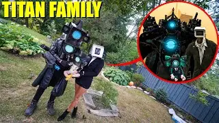 I CAUGHT TITAN CAMERA FAMILY IN REAL LIFE! (SKIBIDI MOVIE FAMILY)