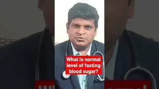 Blood Sugar Normal Range in Diabetes #shorts | Fasting Blood Sugar
