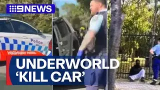 Sydney underworld crackdown as police uncover suspected 'kill car' | 9 News Australia