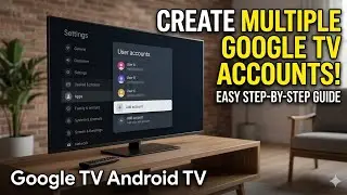 How to Create Multiple Google TV User Accounts on Google TV Android TV OS 14