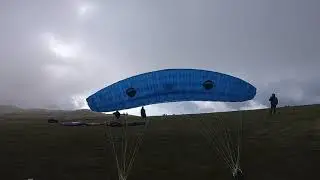 Crazy Paragliding Back Wind Take off by Th&eacute;o de Blic