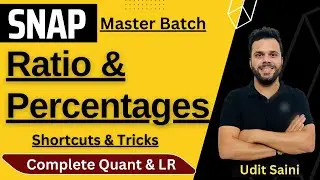 SNAP Master Batch | Ratio & Percentage | Shortcuts & Tricks | SNAP 2024 | Udit Saini