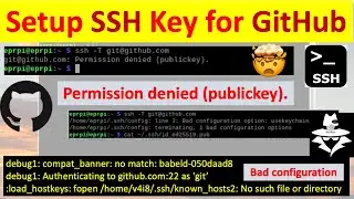 How to setup ssh key for GitHub || Permission denied (publickey/privatekey)