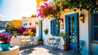 ☕Positive New Day with Morning Jazz Bossa Nova | Italian Cafe Ambience for Relax, Work and Study