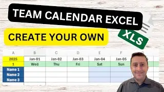 Excel - Create Team Calendar
