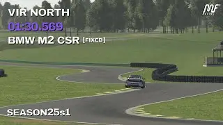 Hot Lap 1:30.569 BMW M2 CS Virginia International Raceway North Course | Telemetry Fast Lap iRacing
