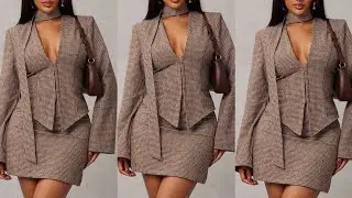 HOW  TO CUT A SIMPLE PRINCESS DART BUSTIER BLOUSE WITH A FRONT ZIPPER AND A DEEP NECK