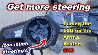More steering!  Tuning the Kraton EXB front diff for less LSD