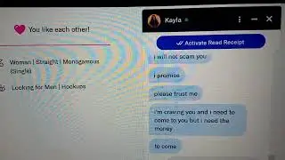 DATE APP OkCupid.KAYLA A 22 YEAR OLD SCAMMER FROM BRONX