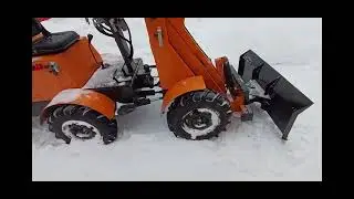 Минипогрузчик, расчищаемся после метели ❄️👍