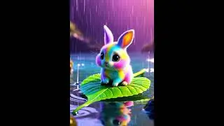 Rainbow Bunny Lost in the Rain! 🌈🐰