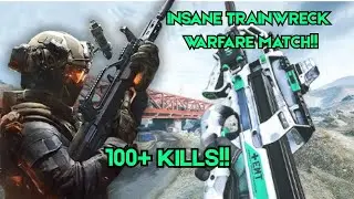 INSANE 100+ KILLS ON TRAINWRECK WARFARE MAP!!!!